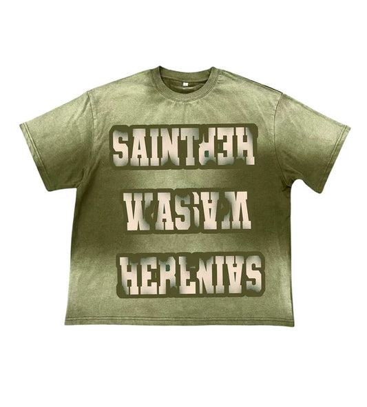 SAINT WAS HERE TEE